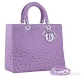 Lady Dior Lilac Ostrich