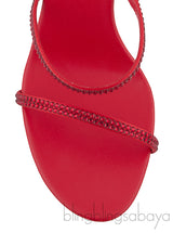 Red Swarovski Twirl Sandals