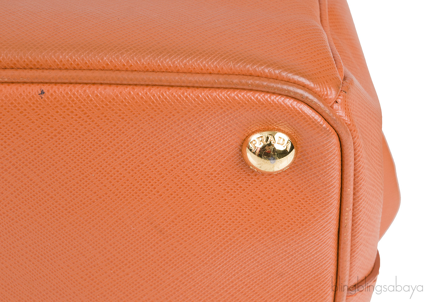 Papaya Parabole Saffiano Bag