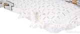 White Crochete Raffia Bag