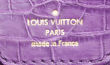 Purple Capucines Crocodile MM*