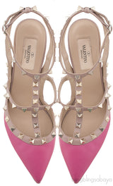 Fuchsia Nude Rockstuds Heels