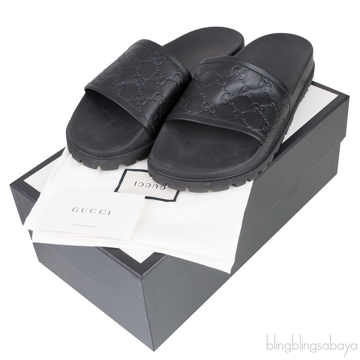 Pursuit Track Leather Slides
