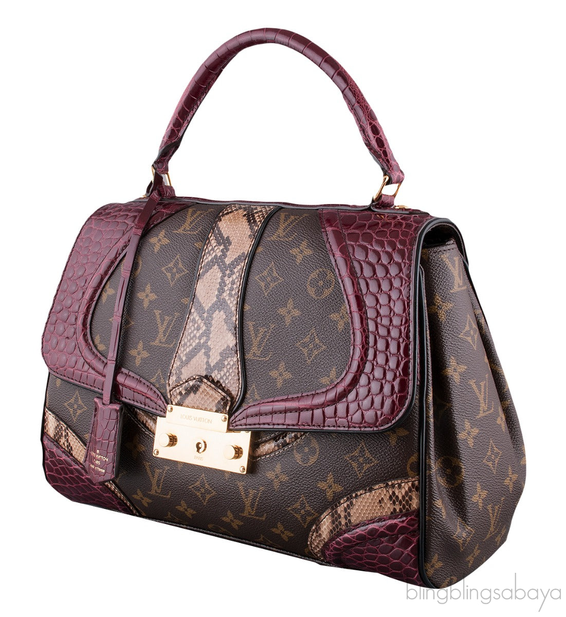 Burgundy Grand Marriage Monogramissime Bag