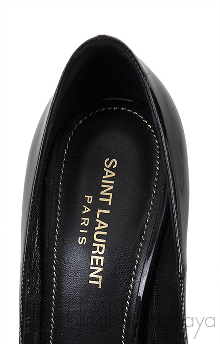 Opyum Black Patent Logo Pump