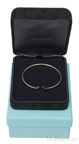 T Wire Rose Gold Bracelet