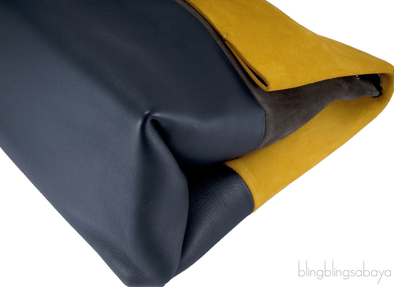 Tri-color All Soft Shoulder Bag