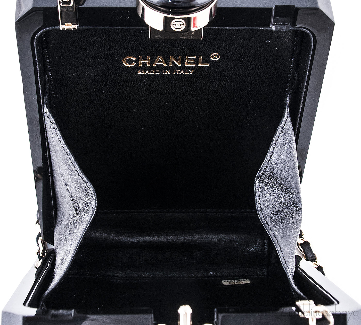 Black Plexiglass Perfume Bottle Bag