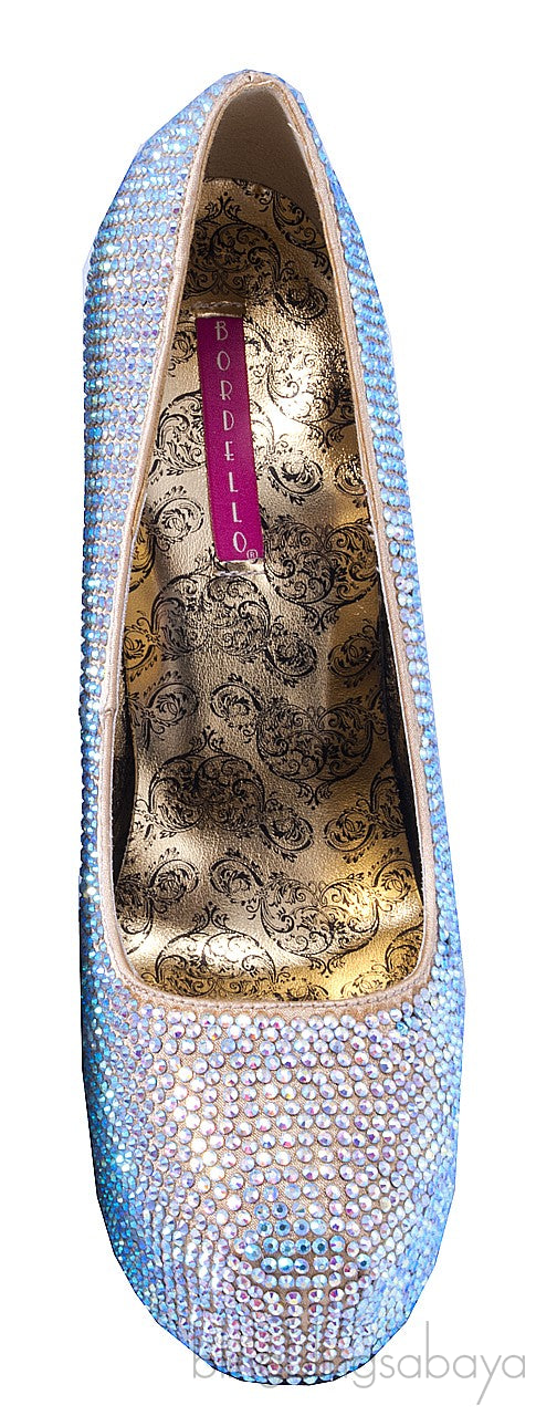 Gold Rhinestone Pump