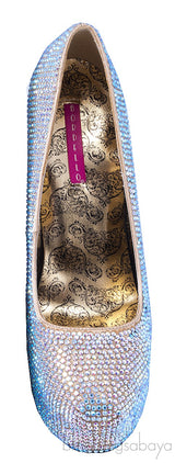 Gold Rhinestone Pump