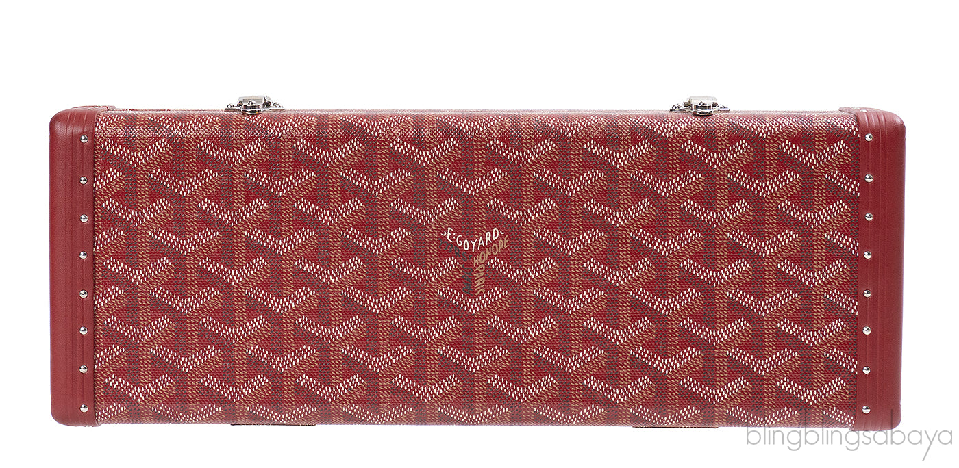 Goyard Saint Honore Trunk Bag Burgundy