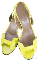 Night 70 Patent Citron Slingback