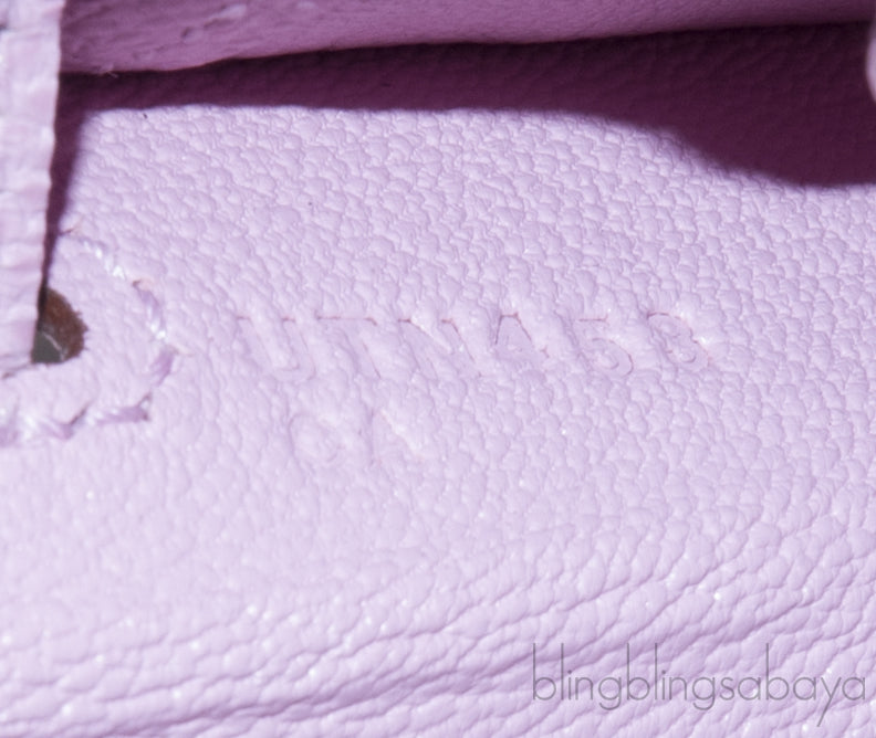 Kelly 25 Mauve Sylvester Epsom Sellier PHW