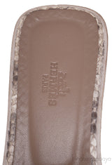 Oran Sandals Natural Python