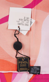 Foulard Orange Multicolor Silk