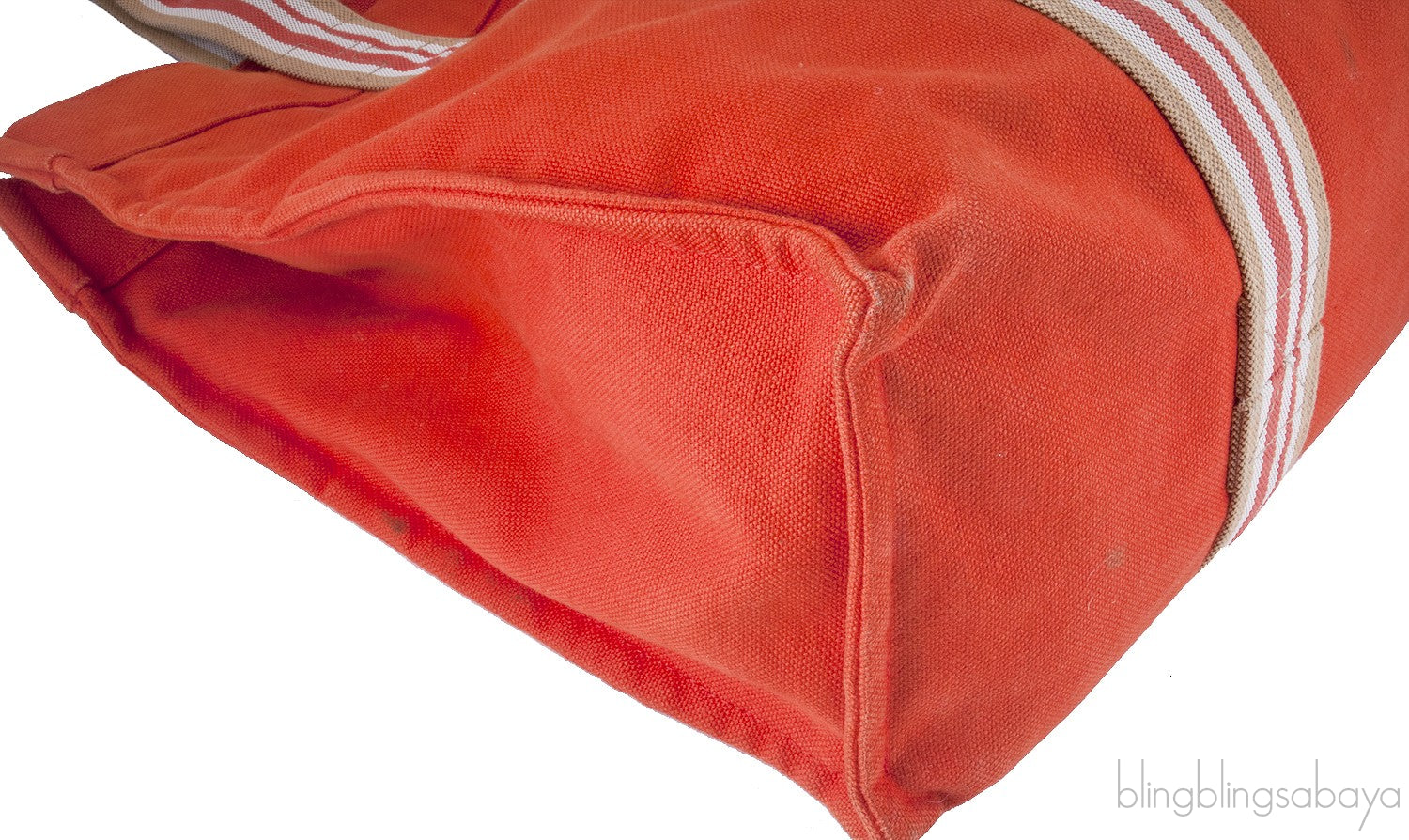 Orange Cotton Canvas Tote