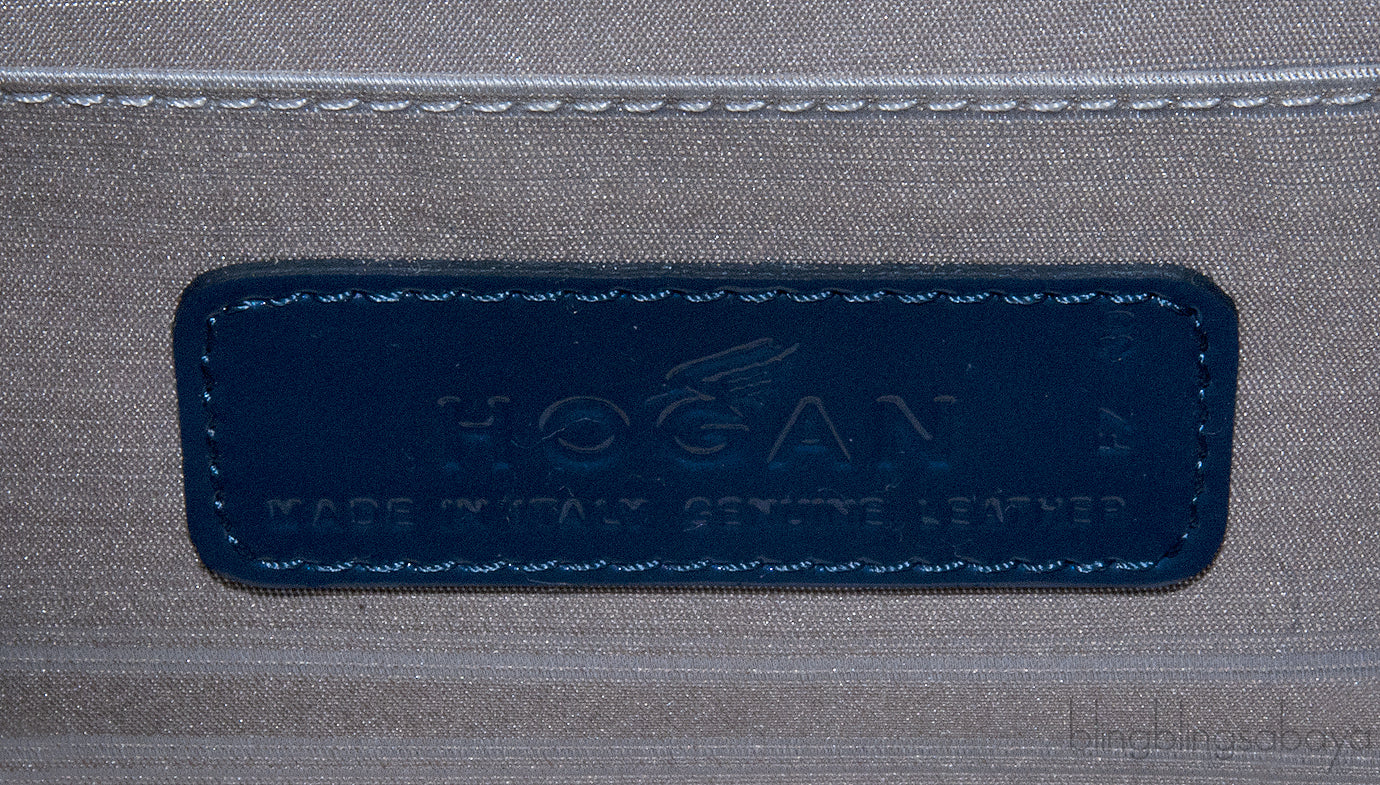 Navy Blue Patent Cross-body Bag