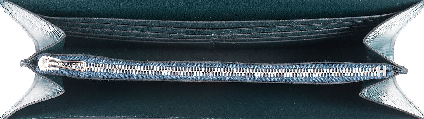 Constance To Go Vert Cypress Lizard Wallet