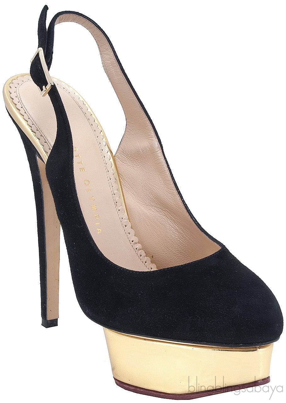 Dolly Suede Slingback Pump