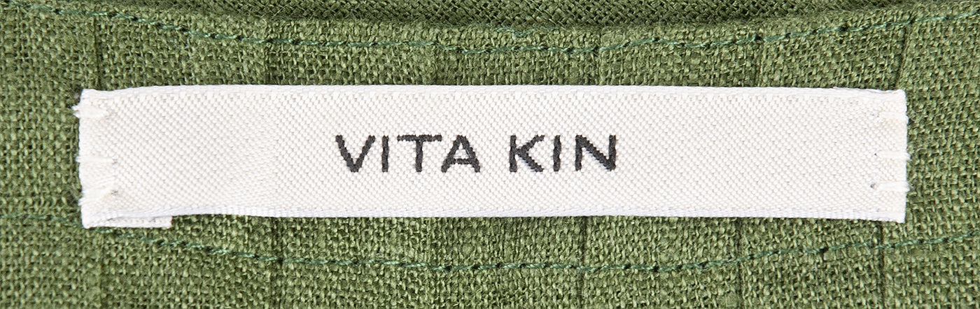 Petra Tasseled Embroidered Linen Midi Dress