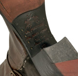 Bi-color Leather Boots