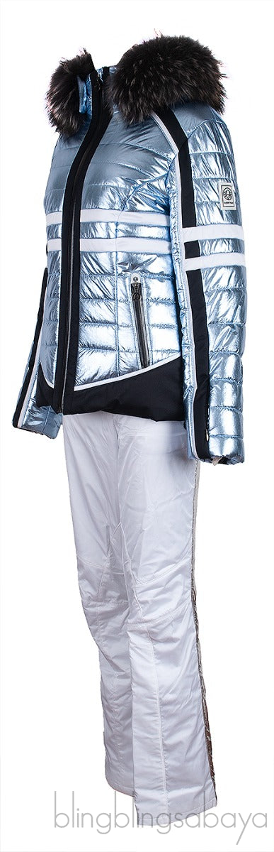 Fur Trimmed Ski Jacket & Trouser Set + Fusalp Inner Jacket