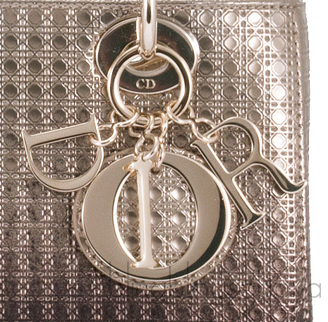 Lady Dior Gold Ebony Graded Metallic Bag