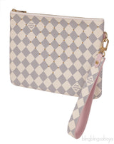 Louis Vuitton City Pouch Damier Azur Studded Clutch