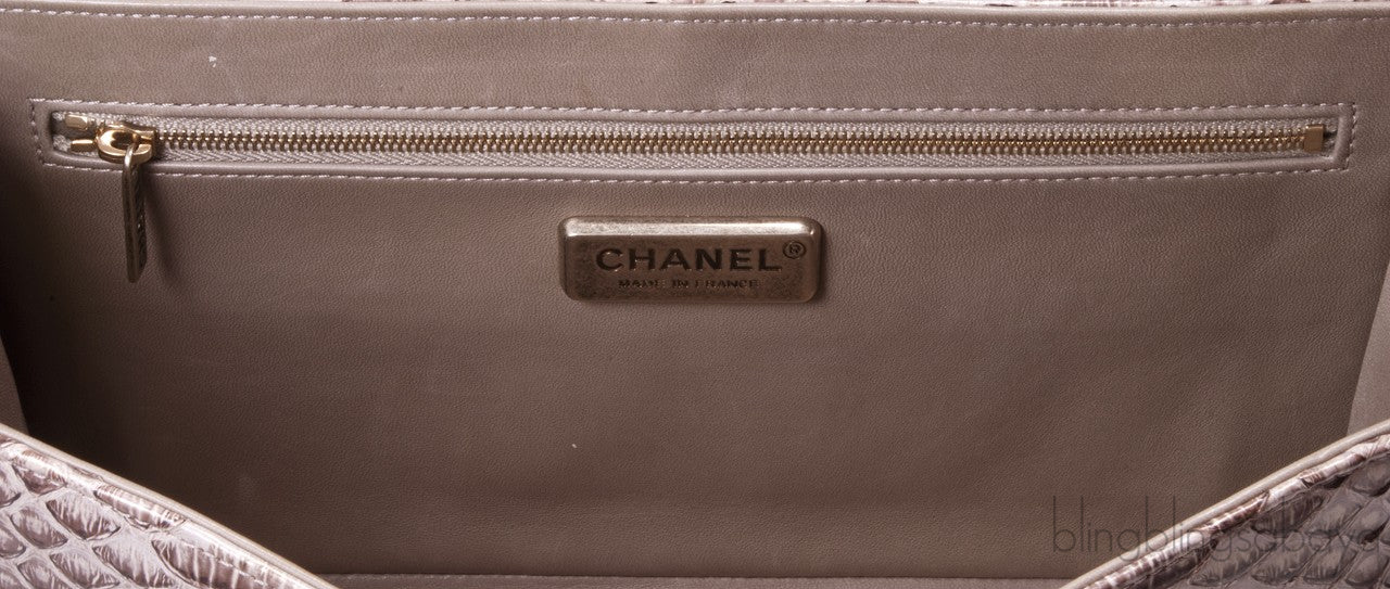 2.55 Reissue Alligator Nude Flap Bag