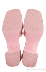 Pastel Pink Rubber Slide Sandals