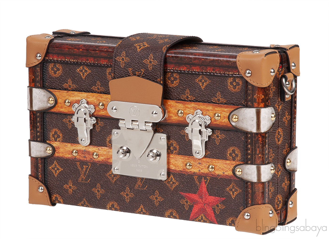 Monogram Brown Trim  Petite Malle PHW