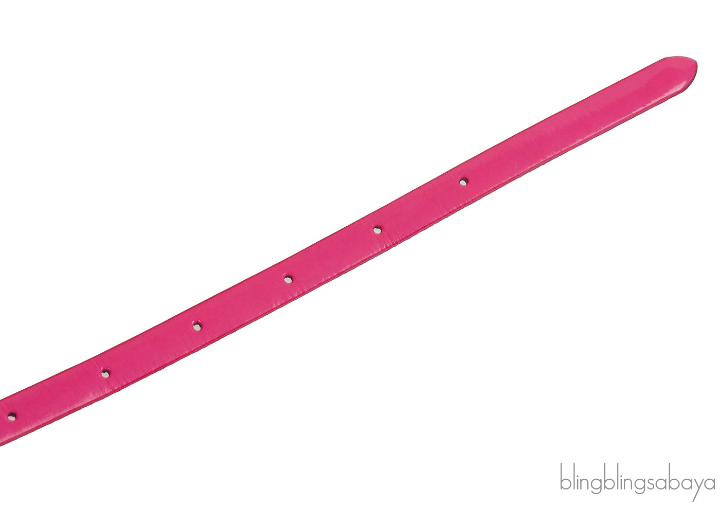 Stella McCartney Fuchsia Patent Faux Leather Belt