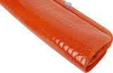 KWANPEN KP Homage Orange Trace Crocodile Long Clutch