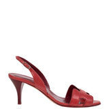 Hermes Vintage Night 70 Lizard Sandals 37