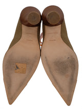 Burberry Brecon Contrast Trim Canvas Pumps 37
