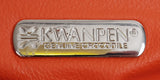 KWANPEN KP Homage Orange Trace Crocodile Long Clutch