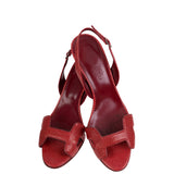 Hermes Vintage Night 70 Lizard Sandals 37