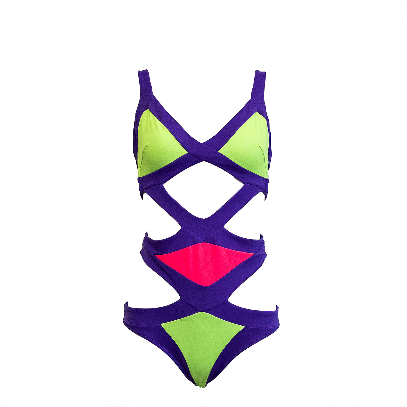 Agent Provocateur Neon Mazy Purple Swimsuit