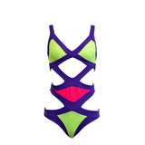 Agent Provocateur Neon Mazy Purple Swimsuit