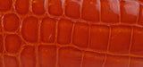 KWANPEN KP Homage Orange Trace Crocodile Long Clutch
