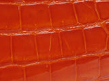 KWANPEN KP Homage Orange Trace Crocodile Long Clutch