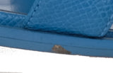 Hermes Blue Izmir Oran Epsom Sandals 36
