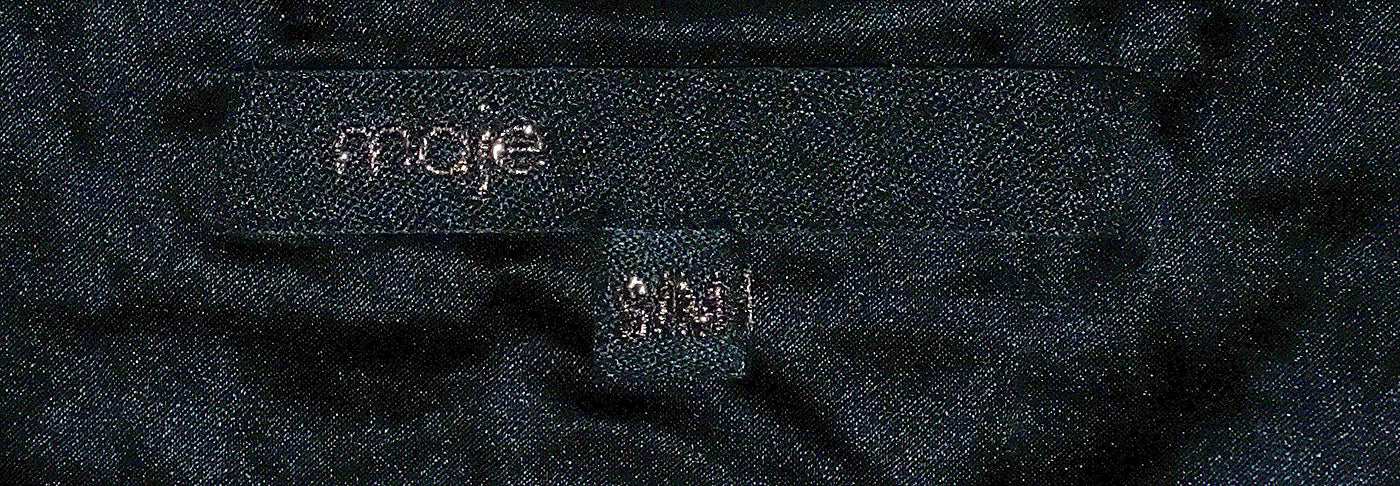 Maje Black Bead Embellished Cezarina Tank Top