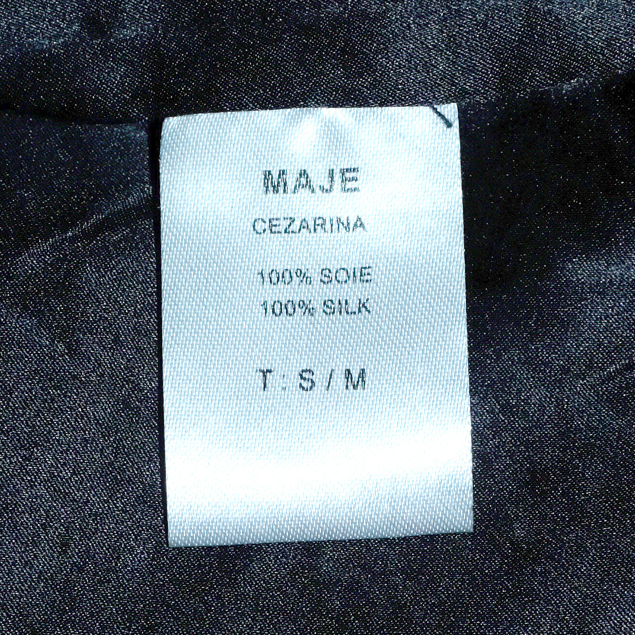 Maje Black Bead Embellished Cezarina Tank Top
