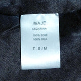 Maje Black Bead Embellished Cezarina Tank Top
