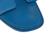 Hermes Blue Izmir Oran Epsom Sandals 36