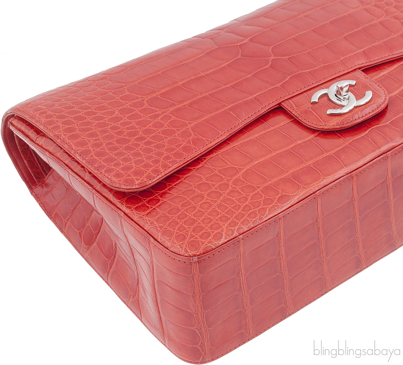 Classic Maxi Brick Croc Flap Bag