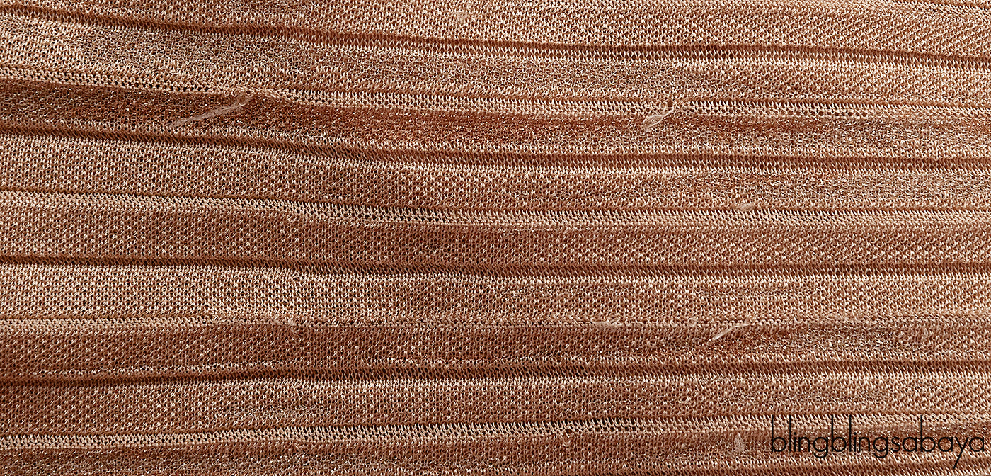 Chanel Gold Ribbed Knit Maxi Dress