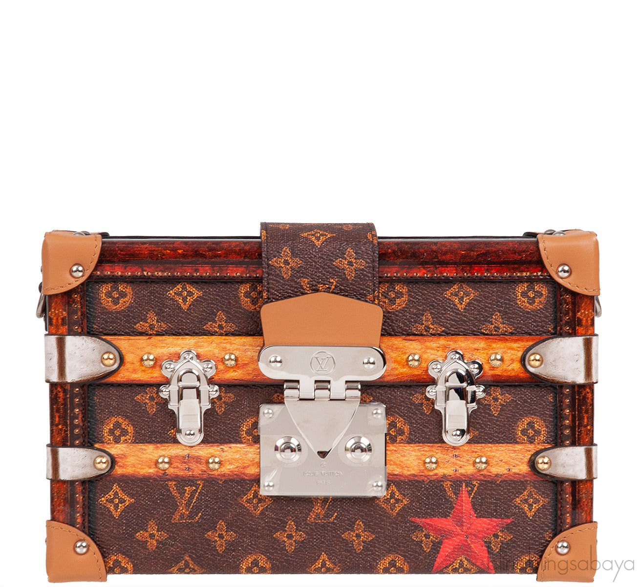 Monogram Brown Trim  Petite Malle PHW