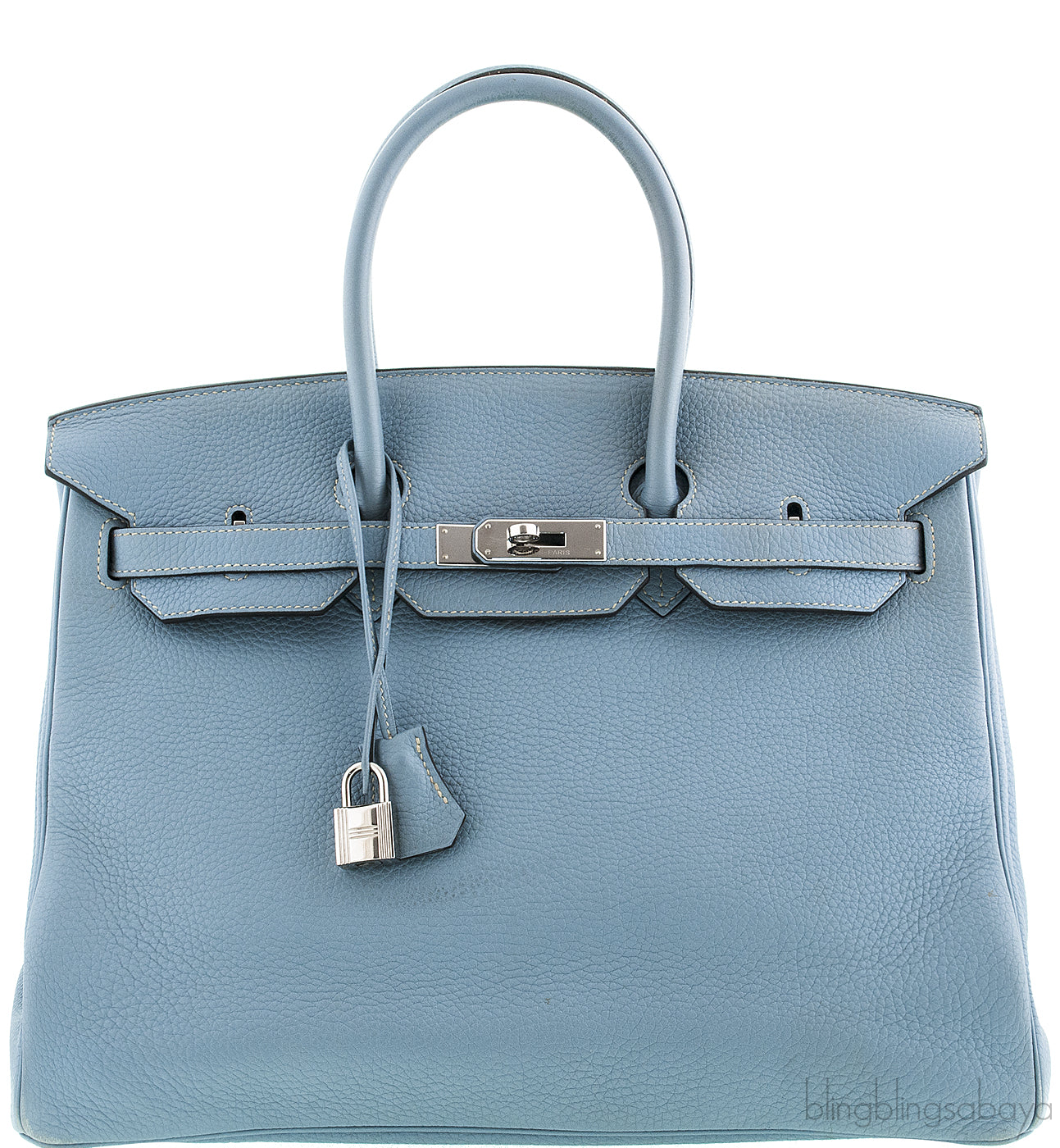 Birkin 35 Blue Lin Togo PHW